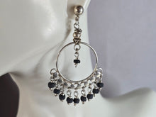 Load image into Gallery viewer, Womens Vintage Estate Sterling Silver Dangle Earrings 9.5g E7427