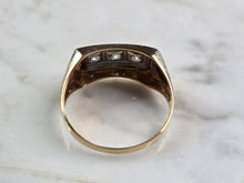 Load image into Gallery viewer, Mens Vintage Estate 14K Yellow Gold Diamond Ring 3.6g  E7429