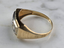 Load image into Gallery viewer, Mens Vintage Estate 14K Yellow Gold Diamond Ring 3.6g  E7429