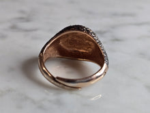 Load image into Gallery viewer, Womens Vintage Estate Sterling Silver Rose Gold Tone Cross Ring 6.6g E7442