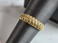 Load image into Gallery viewer, Womens Vintage Estate 18K Yellow Gold Diamond Ring 2.6g E7443