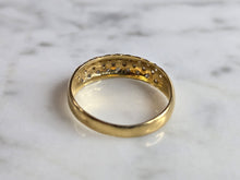 Load image into Gallery viewer, Womens Vintage Estate 18K Yellow Gold Diamond Ring 2.6g E7443
