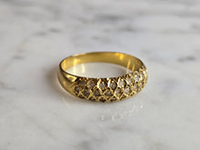 Load image into Gallery viewer, Womens Vintage Estate 18K Yellow Gold Diamond Ring 2.6g E7443
