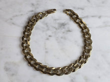 Load image into Gallery viewer, Mens Vintage Estate 14K Yellow Gold Cuban Link Bracelet  15.4g E7450