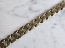 Load image into Gallery viewer, Mens Vintage Estate 14K Yellow Gold Cuban Link Bracelet  15.4g E7450