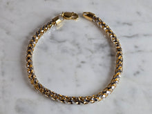 Load image into Gallery viewer, Womens Vintage Estate 14K White &amp; Yellow Gold Modernist Bracelet 24.7g E7451