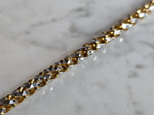 Load image into Gallery viewer, Womens Vintage Estate 14K White &amp; Yellow Gold Modernist Bracelet 24.7g E7451