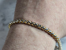 Load image into Gallery viewer, Womens Vintage Estate 14K White &amp; Yellow Gold Modernist Bracelet 24.7g E7451