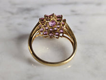 Load image into Gallery viewer, Womens Vintage Estate 14k Yellow Gold Rhodolite ? Ring 2.7g E7455