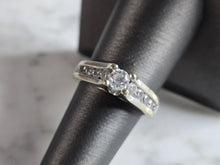 Load image into Gallery viewer, Womens Vintage Estate 14K White Gold Diamond Ring, 5.7g E7457