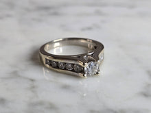 Load image into Gallery viewer, Womens Vintage Estate 14K White Gold Diamond Ring, 5.7g E7457