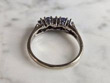 Load image into Gallery viewer, Womens Vintage Estate 14k White Gold Iolite ? Ring 3.1g E7458