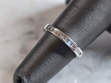 Load image into Gallery viewer, Womens Vintage Estate 14k White Gold Diamond Ring 2.5g #E7460