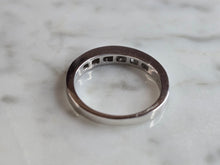 Load image into Gallery viewer, Womens Vintage Estate 14k White Gold Diamond Ring 2.5g #E7460