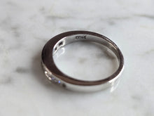 Load image into Gallery viewer, Womens Vintage Estate 14k White Gold Diamond Ring 2.5g #E7460