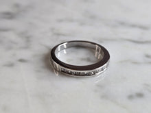Load image into Gallery viewer, Womens Vintage Estate 14k White Gold Diamond Ring 2.5g #E7460