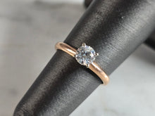 Load image into Gallery viewer, Womens Vintage Estate 14k Rose Gold Diamond Engagement Ring 2.2g #E7461
