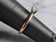 Load image into Gallery viewer, Womens Vintage Estate 14k Rose Gold Diamond Engagement Ring 2.2g #E7461