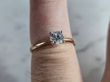 Load image into Gallery viewer, Womens Vintage Estate 14k Rose Gold Diamond Engagement Ring 2.2g #E7461