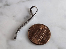 Load image into Gallery viewer, Womens Vintage Estate 10K White Gold Diamond Journey Pendant 1.9g #E7468
