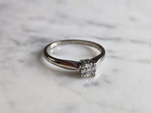 Load image into Gallery viewer, Womens Vintage Estate 14K White Gold Diamond Ring, 2.5g E7471