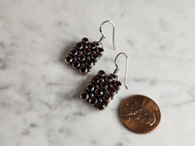 Load image into Gallery viewer, Womens Vintage Estate Sterling Silver Amethyst Earrings 9.2g E7483