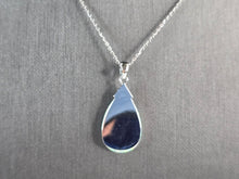 Load image into Gallery viewer, Womens Sterling Silver Opal Modernist Pendant Necklace 5.3g E7493