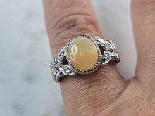 Load image into Gallery viewer, Womens Vintage Estate Sterling Silver Chrysoberyl CZ Ring 4.4g E7500
