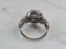 Load image into Gallery viewer, Womens Vintage Estate Sterling Silver Topaz CZ Ring 5.1g #E7501