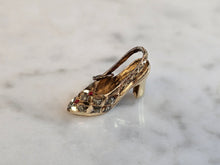 Load image into Gallery viewer, Womens Vintage Estate 14K Yellow Gold High Heel Shoe Pendant 2.3g E7518