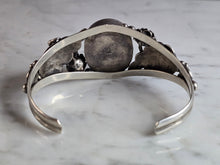 Load image into Gallery viewer, Womens Vintage Estate Sterling Silver Southwestern Turquoise Cuff Bracelet 39.7g E7524