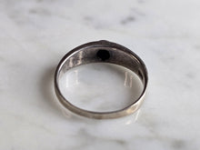 Load image into Gallery viewer, Womens Vintage Estate Sterling Silver Modernist Onyx Ring 2.2g E7526