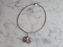 Load image into Gallery viewer, Womens Vintage Estate Sterling Silver Modernist Charm Anklet 5.9g E7529