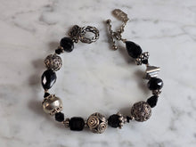 Load image into Gallery viewer, Womens Vintage Estate Sterling Silver Tres Jolie Bracelet 27.0g E7537