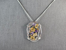 Load image into Gallery viewer, Womens Estate Sterling Silver Modernist Pendant &amp; Necklace 10.1g E7559