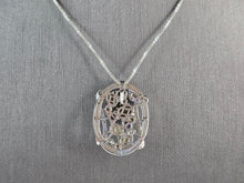 Load image into Gallery viewer, Womens Estate Sterling Silver Modernist Pendant &amp; Necklace 10.1g E7559