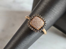 Load image into Gallery viewer, Womens Vintage Estate 14k Rose Gold Diamond Ring 2.3g #E7566