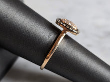 Load image into Gallery viewer, Womens Vintage Estate 14k Rose Gold Diamond Ring 2.3g #E7566