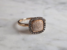 Load image into Gallery viewer, Womens Vintage Estate 14k Rose Gold Diamond Ring 2.3g #E7566