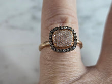 Load image into Gallery viewer, Womens Vintage Estate 14k Rose Gold Diamond Ring 2.3g #E7566
