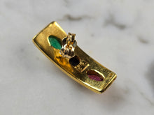 Load image into Gallery viewer, Womens 18k Gold Emerald Sapphire Necklace Bracelet Earring Set 61.1g E7569