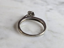 Load image into Gallery viewer, Womens Vintage Estate 10K White Gold Diamond Ring, 2.3g E7571