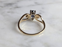 Load image into Gallery viewer, Womens Vintage Estate 14K Yellow Gold Tanzanite Diamond Ring 1.7g E7572