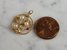 Load image into Gallery viewer, Womens Vintage Estate 14K Yellow Gold Tree of Life Pendant 1.7g E7576