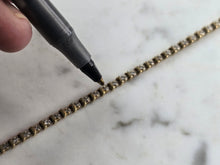 Load image into Gallery viewer, Womens Vintage Estate 14K Yellow Gold Diamond Tennis Bracelet 7.2g E7577