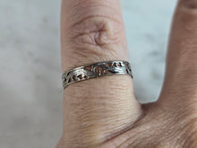 Load image into Gallery viewer, Womens Vintage Estate Sterling Silver Modernist Ring 1.1g E7582
