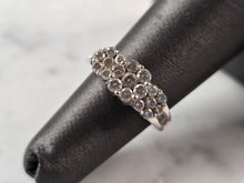 Load image into Gallery viewer, Womens Vintage Estate 10K White Gold Diamond Ring 4.1g E7583