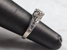 Load image into Gallery viewer, Womens Vintage Estate 10K White Gold Diamond Ring 4.1g E7583