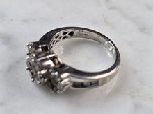 Load image into Gallery viewer, Womens Vintage Estate 10K White Gold Diamond Ring 4.1g E7583