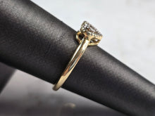 Load image into Gallery viewer, Womens Vintage Estate 14K Yellow Gold Diamond Heart Ring 3.0g E7591